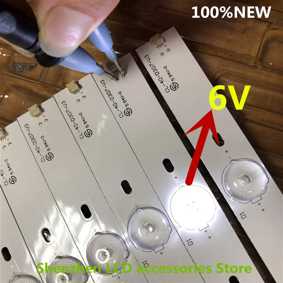 6 шт./лот CL 40 D307 V3 светодиодная подсветка для 40PFL5708/F7 40PFL3188 40pfg410 9/78 40phg410 40PFT4109/60 40PFL3088H