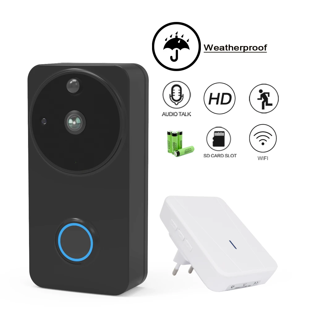 

CTVMAN Outdoor Video Doorbell Wireless Video Door Phone HD 720P Eletronic Wifi Video Intercom PIR Alarm Security Doorphone