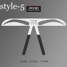 Уход за лошадьми Shaper многоразовые правитель программное средство меры для постоянного Макияж татуировки