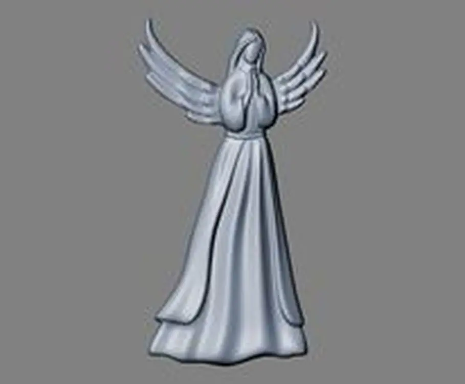 3D модель рельефного для ЧПУ в STL формат файла angel_3