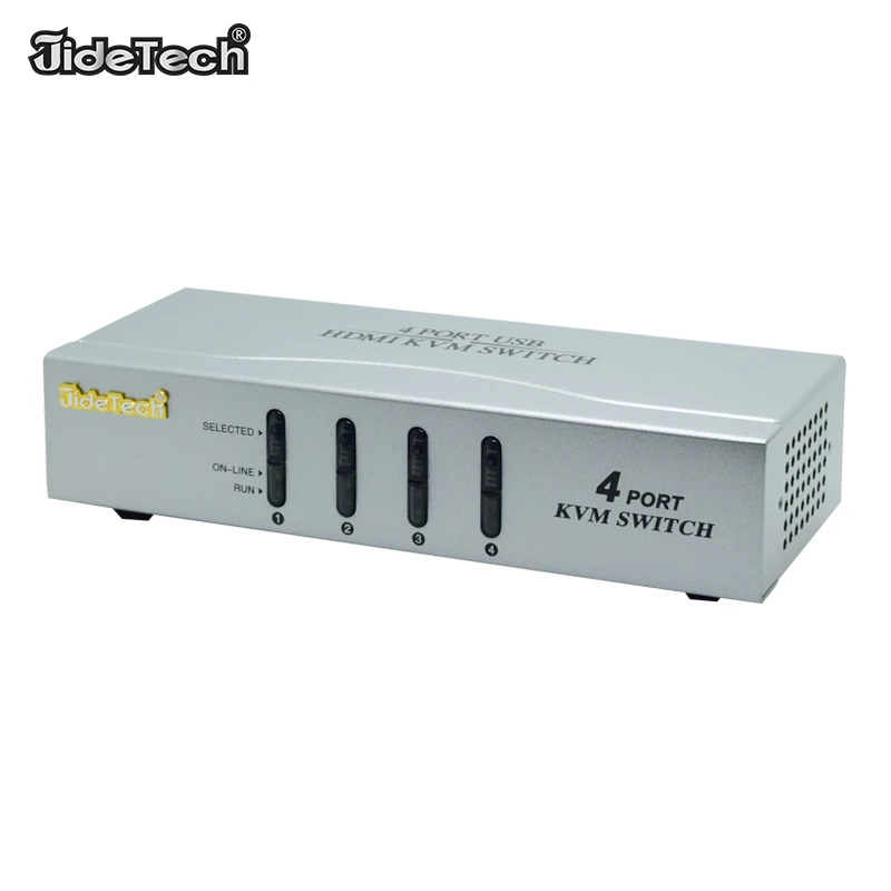 USB KVM switch 4 port 4 Pc sharing one set of keyboard mouse monitor