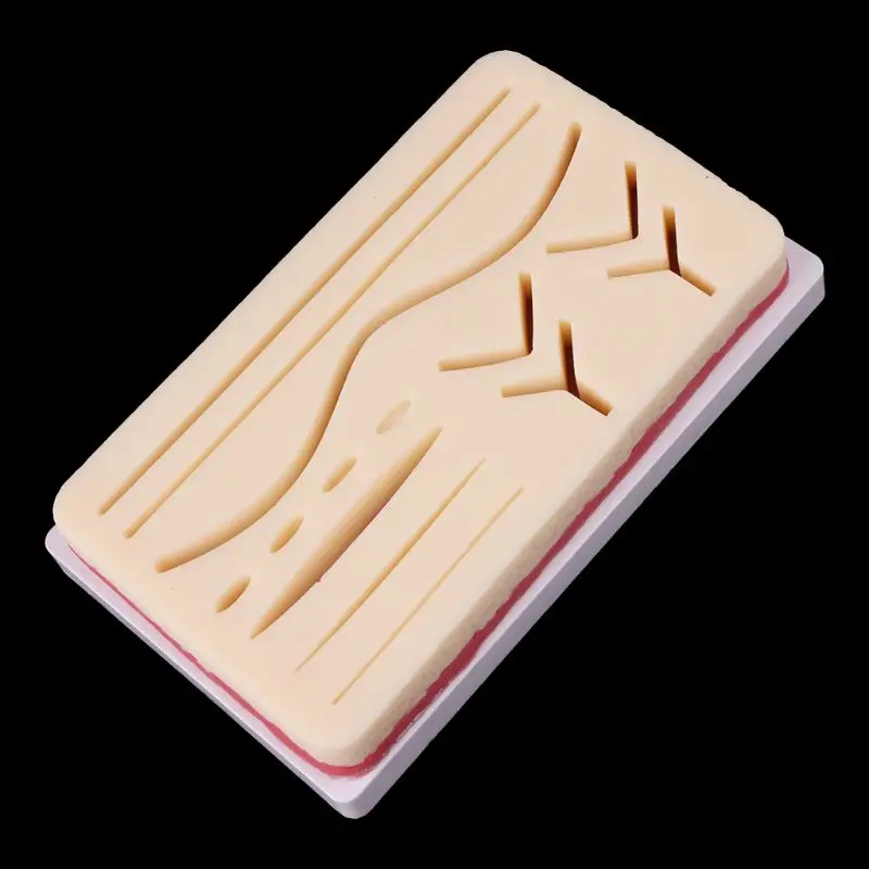 

Medical Science Accessories Silicone Human Skin Model Suture Practice Pad Surgical Training Practice Tool dropshipping