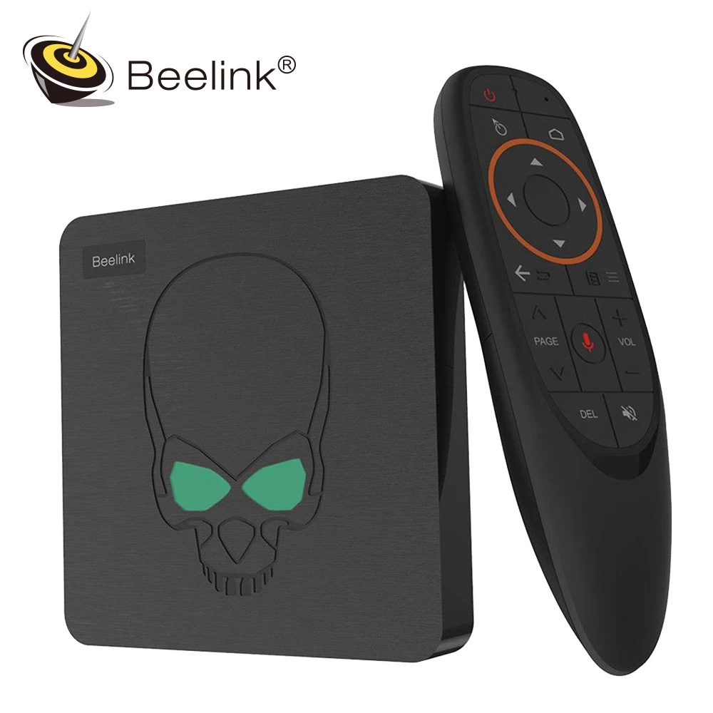 Beelink GT-King Android 9,0 ТВ Box Amlogic S922X 4 Гб 64 Гб 2,4 г голос дистанционного Управление 1000 Мбит/с 4 K HD 2,4G + 5,8G, Wi-Fi, USB3.0