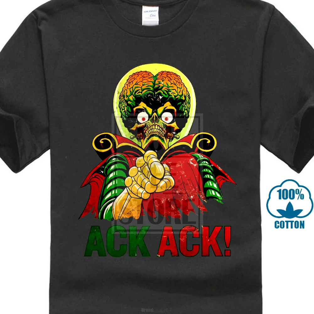 

Mars Attack V30 Movie Poster T Shirt Natural Khaki White All Sizes S To 4Xl