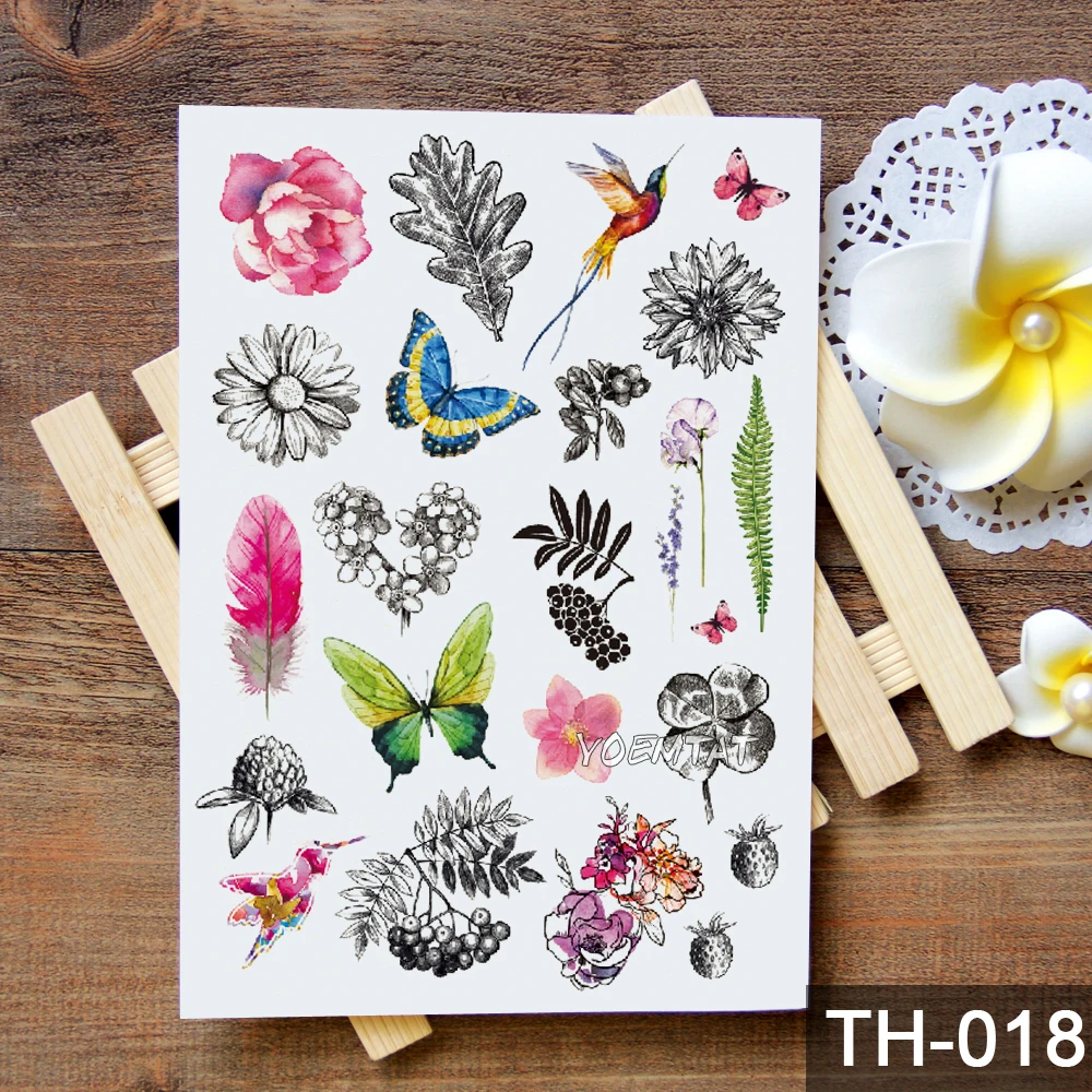 حيوان لطيف قليلا الأوشام المؤقتة الوشم ملصقات للماء المرأة وهمية ناحية الحيوان الكبار رجال هيئة الفن