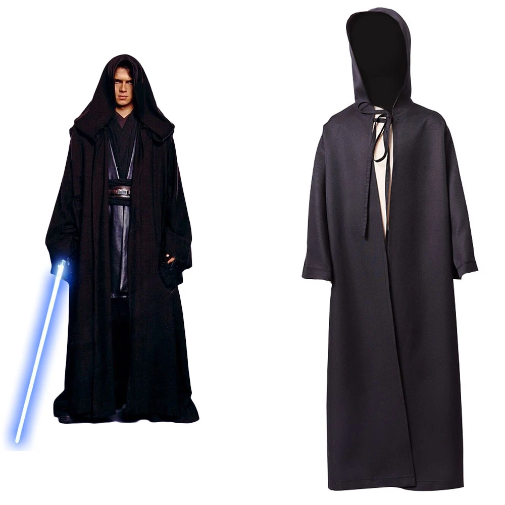 スターアナキン スカイウォーカー黒マントコスプレ衣装子バージョンリネン綿ポリエステルハロウィンパーティー新ギフト Cloak Cosplay Black Cloakcosplay Costume Aliexpress