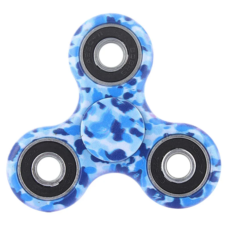 Камуфляжный Спиннер EDC Tri-Spinner Игрушки для спиннинга Металл красный Спиннер тревога и снятие стресса манипулятивная игрушка - Цвет: B