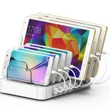 7-портовый USB быстрозарядная станция AC100-240V usb-зарядное устройство для мобильных телефонов и планшетных ПК Лидер продаж зарядных устройств