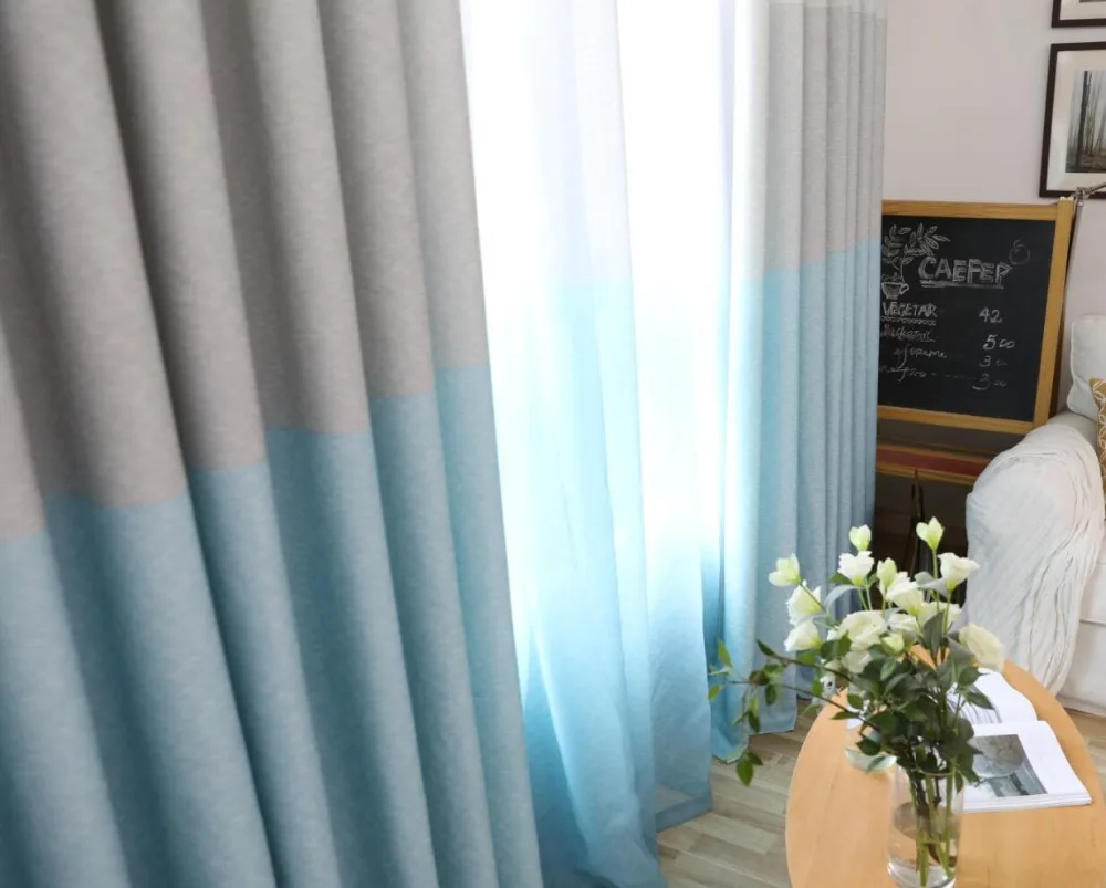 Современные полосатые тюлевые занавески для гостиной, желтая вуаль, отвесные занавески для спальни, для детей, Cortina, штора, на заказ, HM406* 30