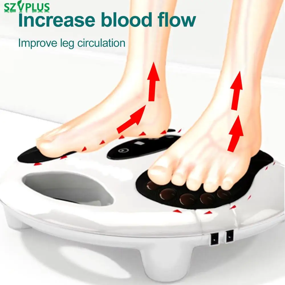 

electric EMS foot massager infrared heating Foot relexology massage low Frequency pulse stimulation blood circulation booster