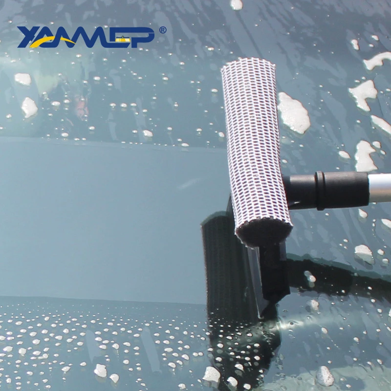 Оконная щетка для мытья автомобиля, скребок для мытья автомобиля, губка для мытья окон, телескопический полюс, автомобильные аксессуары, инструменты для чистки автомобиля Xammep