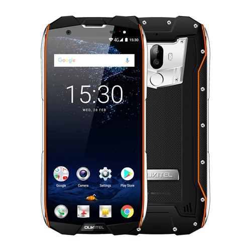 Oukitel WP5000 Водонепроницаемый IP68 5,7 ''18: 9 Android 7,1 смартфон MTK6763 Восьмиядерный 6 ГБ, 64 ГБ и 5200 mAh 9 V 2A быстро Зарядное устройство 4G телефон - Цвет: Orange WP5000