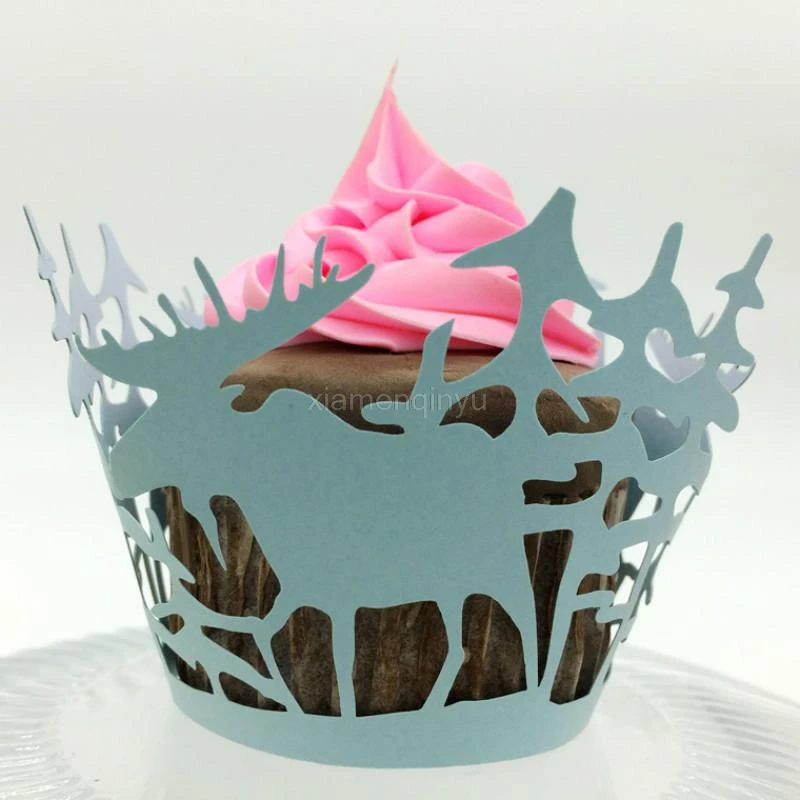 Gobelets A Gateau En Papier Ajoure 100 Pieces Ensemble Plateau A Gateau Decoupe Au Laser En Forme De Renne Pour Bricolage Decoration De Mariage Gateau D Anniversaire Pour Enfants 5z Sh161 Aliexpress