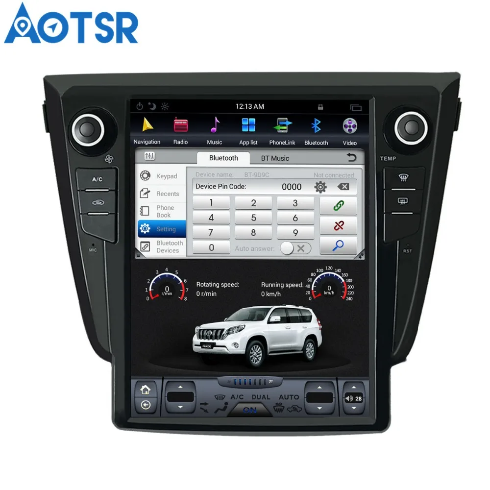 Tesla 12 1 ''Android 7 автомобильное радио для Nissan X TRAIL/Qashqai/Rouge 2013 + Автомобильное GPS