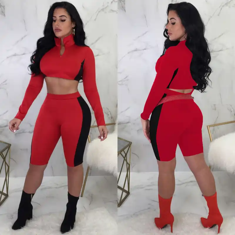 womens crop top sweatsuit
