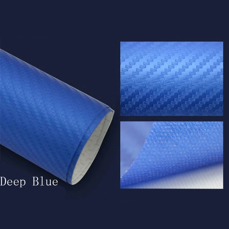 DIY 127*50cm 3D Waterproof Carbon Fiber Vinyl Car Wrap Sheet Roll Film Sticker Decal