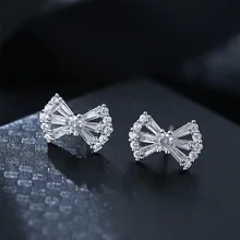 Модные женские хрустальные серьги с цирконием Роскошные серьги из серебра 925 женская одежда в винтажном стиле Двойные серьги