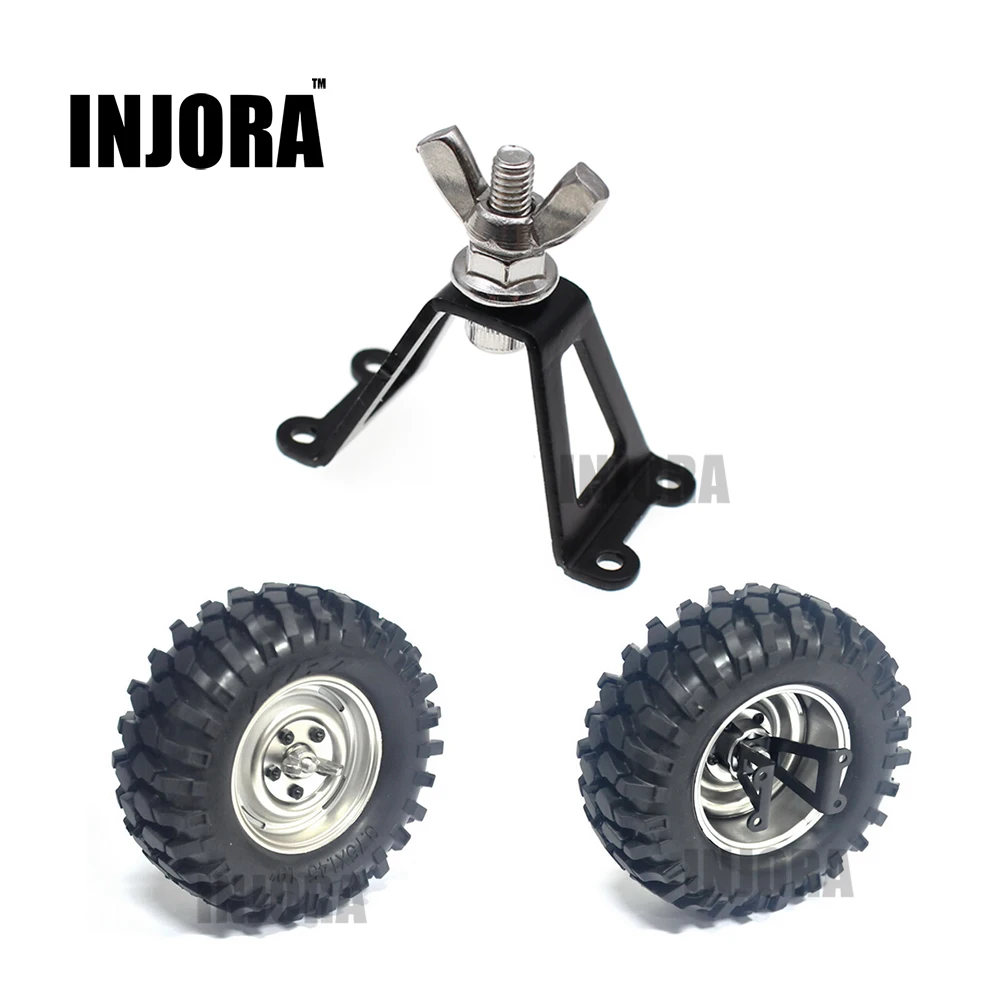 

INJORA 1Pcs Spare Tire Brace / Wheel Holder for RC Crawler Axial SCX10 D90 Tamiya