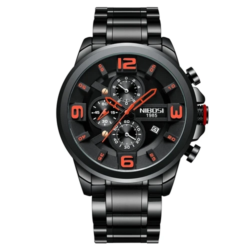 50 шт./лот DHL NIBOSI 2336 мужские часы Reloj Hombre мужские часы кварцевые часы с большим циферблатом спортивные часы Relogio Masculino - Цвет: D