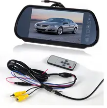 Car Wired 7″ Car LCD Media Monitor TV/DVD/GPS Screen+4LED HD 170 degee Rear View Parking Camera