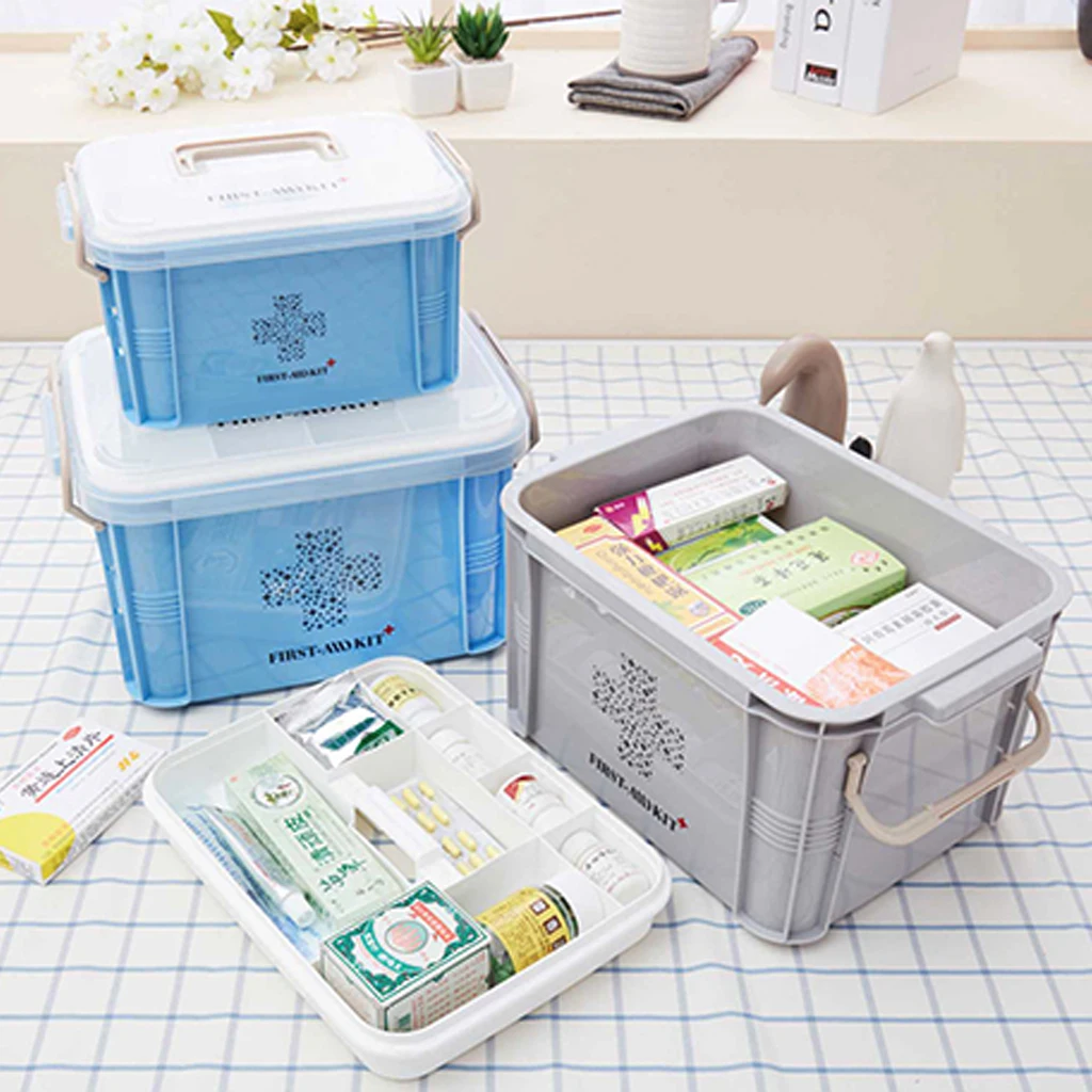 Organizers First Aid Kit First Aid Storage Container Plastic Home