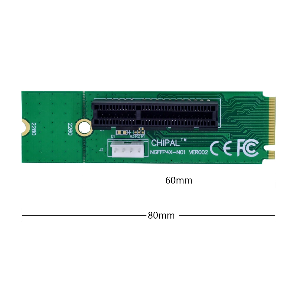 CHIPAL NGFF M.2 на PCI E 4X 1X переходная карта адаптер M2 M Ключ конвертер Папа мама с