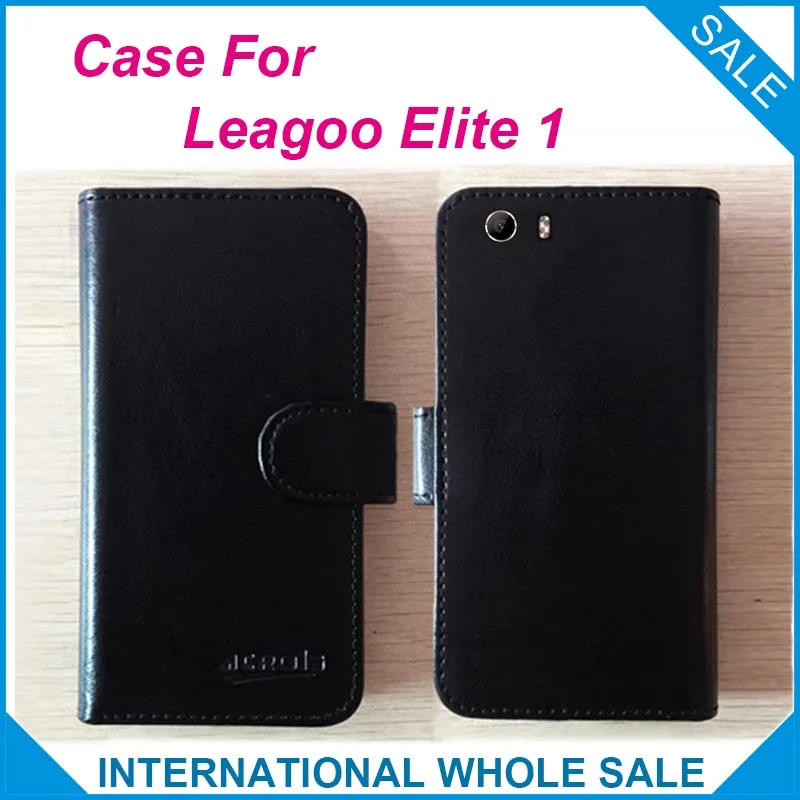 Лидер продаж! Чехол для Leagoo Elite 1 кожаный 6 цветов эксклюзивный с отслеживанием