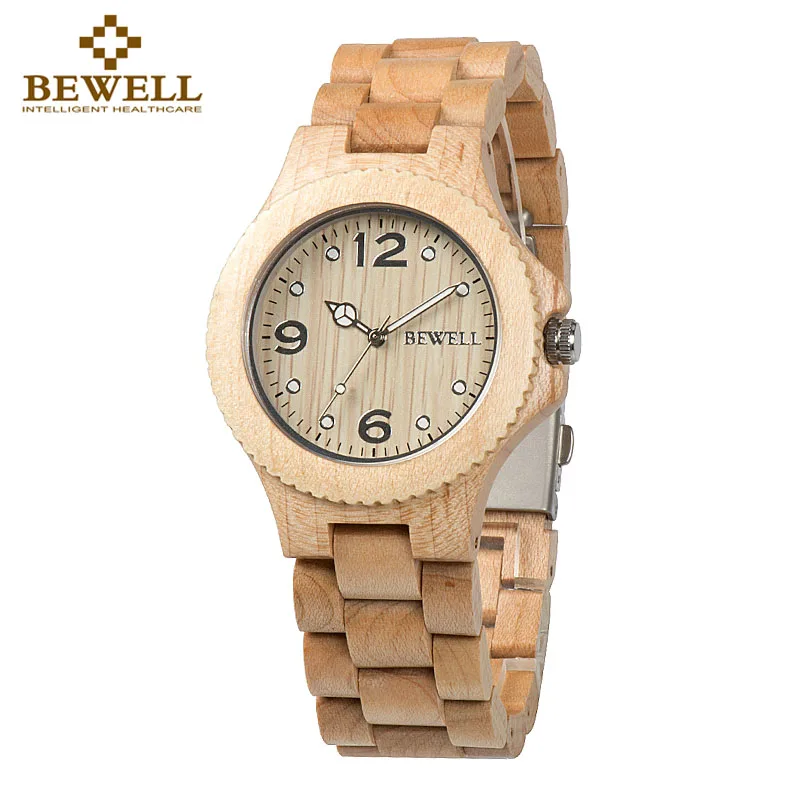 TOP  BEWELL Couples Watches Men's Watches Women's Watches Jewelry Fashion Handmade Wooden Quartz Watches