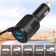 Двойной слот для Mini USB с отражением портов DVR автомобильное зарядное устройство 12-36 в кабель питания с кабелем 3,5 м для автомобильной камеры