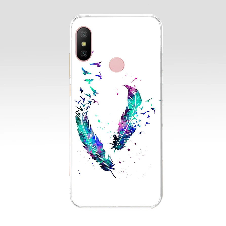 R силиконовый чехол для Xiaomi MI A2 LITE с полной защитой мягкая задняя крышка из ТПУ