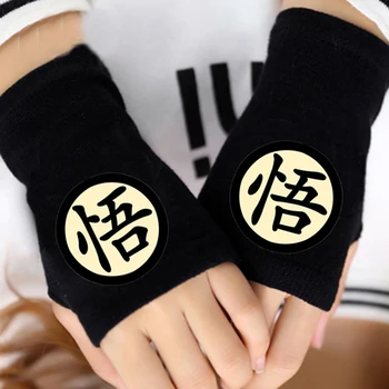 

2019 Unisex Winter Cotton Gloves Anime Dragon Ball Fingerless Glove Cartoon Cosplay Fingerless Warm Glove 121603