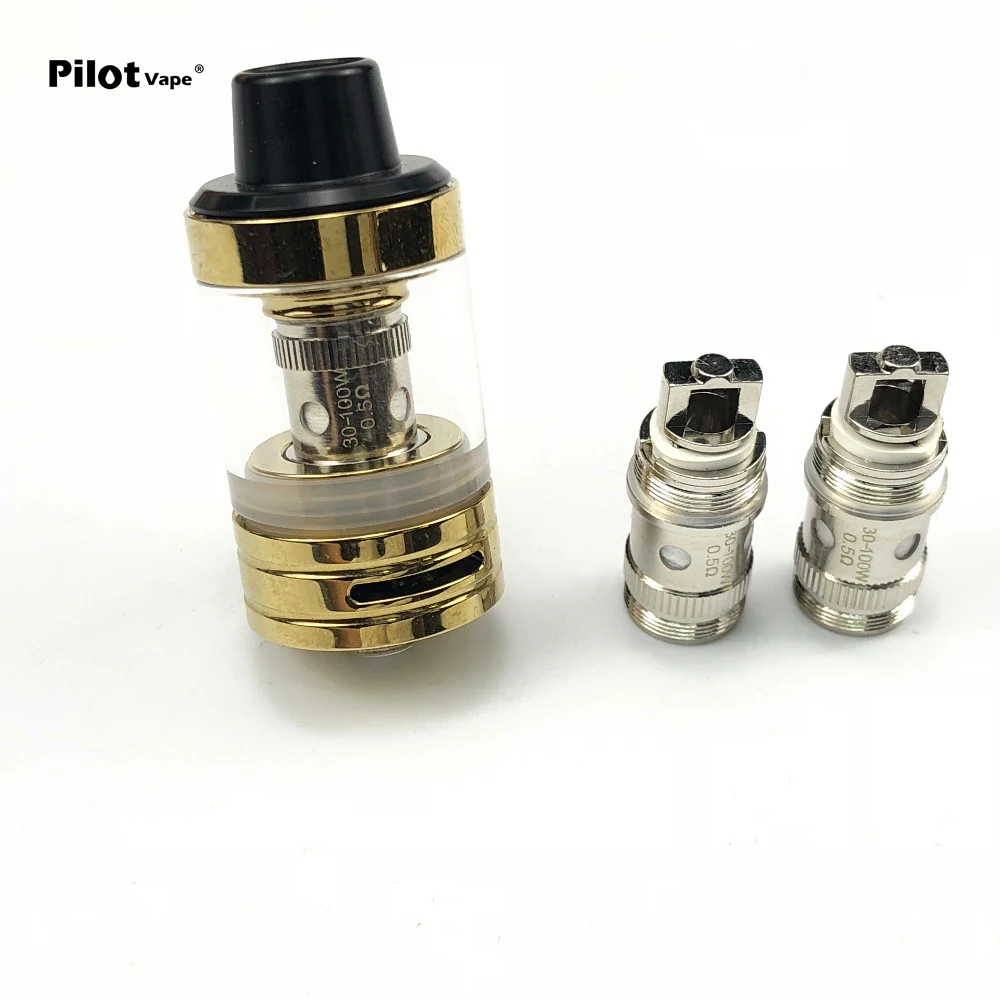 

Pilot Vape Subohm a Tank Atomizer Kit 510 Thread 0.5ohm Atomizer Tank with Spare 0.3ohm Coil Packing Fit for 510 Battery Mod