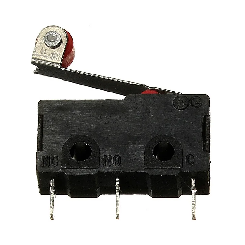 10 шт. роликовые Рычажные клеммы PCB микро ограничитель обычный закрытый/открытый