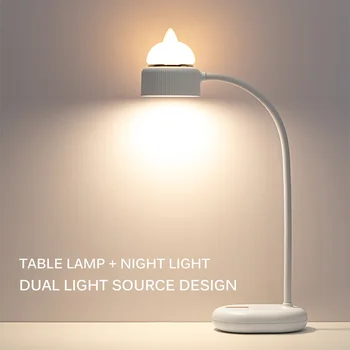 

USB Light Night light Cat-ear Lamp Silicone Lamp Dual Lighting Source Adjustable Brightness Eyes Protection Study Room Business