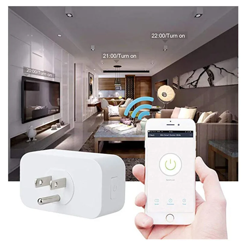 

Smart Socket Wifi Mobile Phone Timer Switch Socket Remote Control Smart Home US Regulations