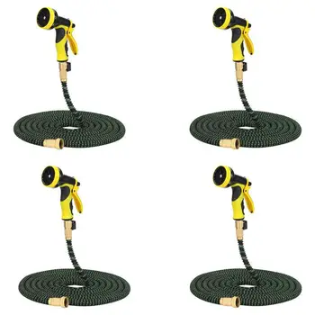 

25FT-100FT Garden Supplies Expandable Magic Water Pipe Car Wash Water Gun Set Plastic Hoses Pipe With Spray Gun To Watering