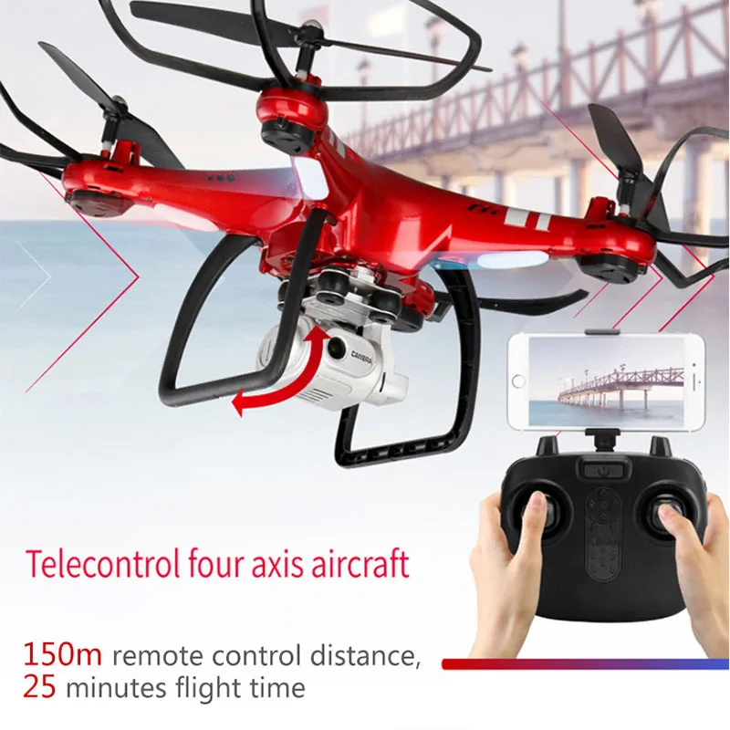 2018 XY4 новые Радиоуправляемый Дрон Quadcopter с 1080 P Wi Fi FPV Камера вертолет 20 мин. время
