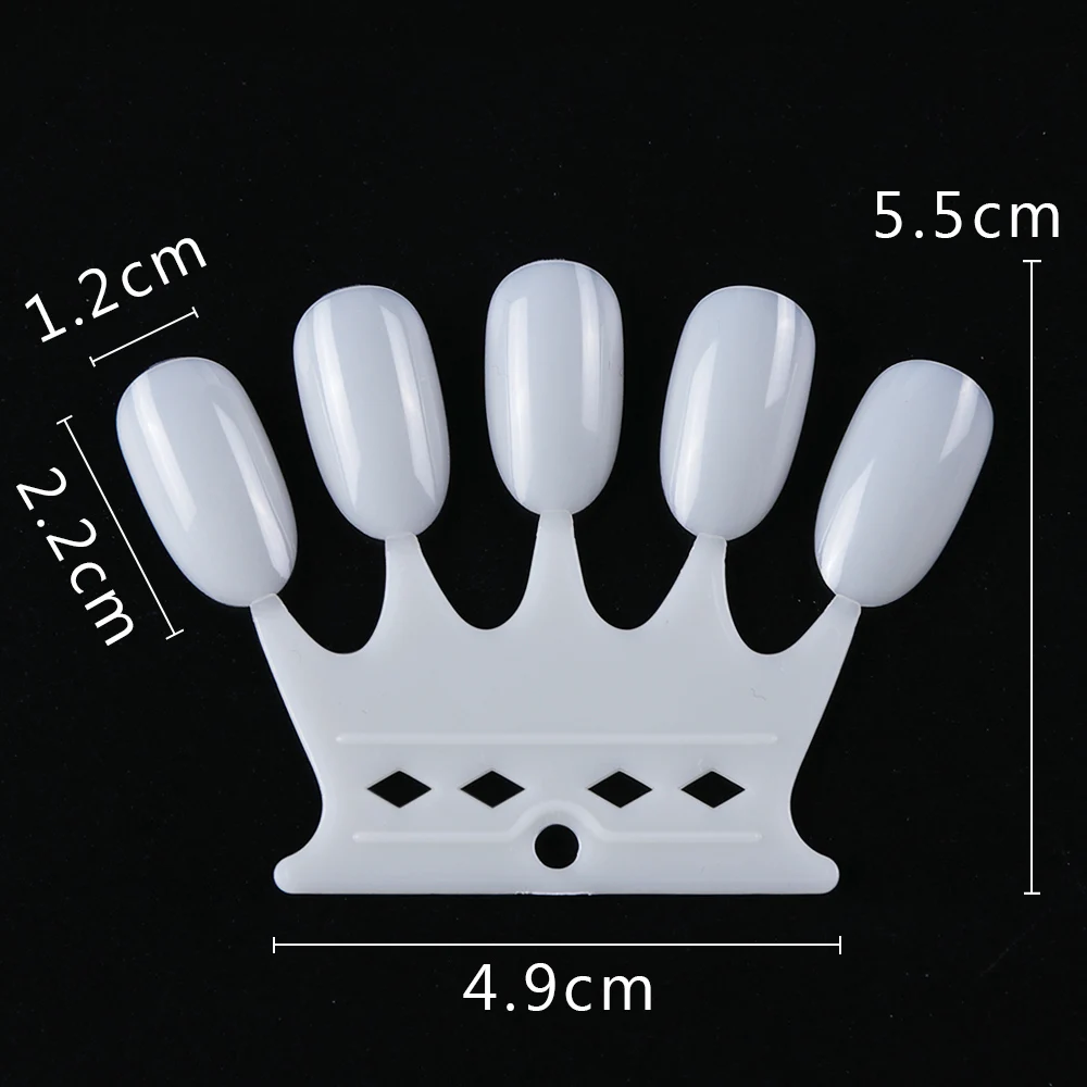 10 шт., ложные прозрачные кончики для ногтей, в форме короны, натуральные, искусственные, для дизайна ногтей, палитра, акриловый УФ-Гель-лак, инструмент для маникюра JI767