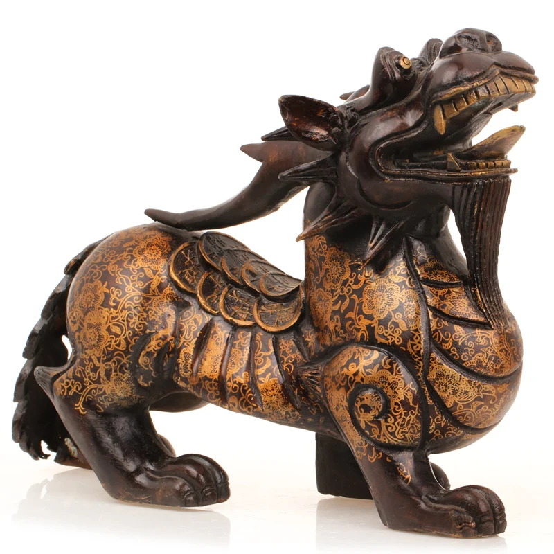 

crafts copper Bronze art Copper lucky pi xiu antique Large decoration apotropaic technology gift home