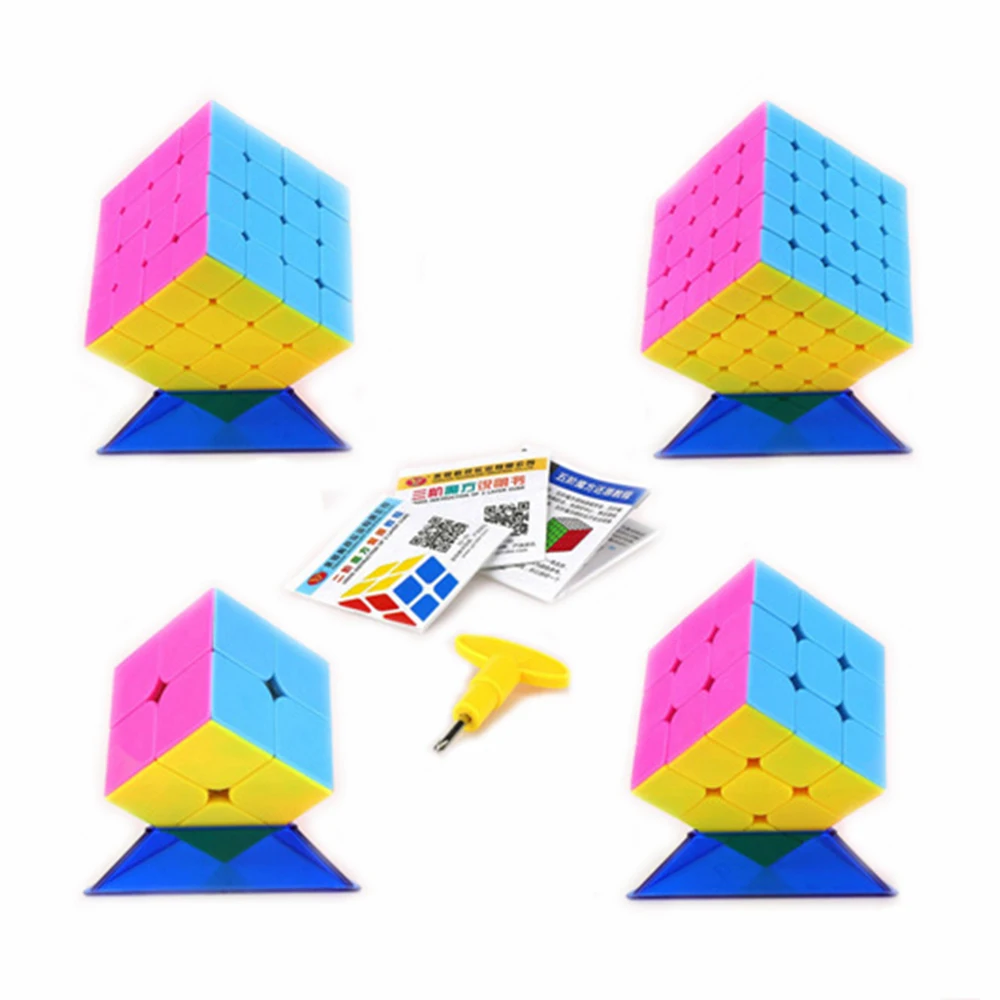 Yongjun 2x2x2 3x3x3 4x4x4 5x5x5 Magic Cube Gift Box Speed Puzzle Game