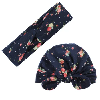 

Family 2 Pcs/Set Headwear Mom & Daughter Headbands Floral Rabbit Ears Turban Hair Band Woman Kid Mother Hair Band