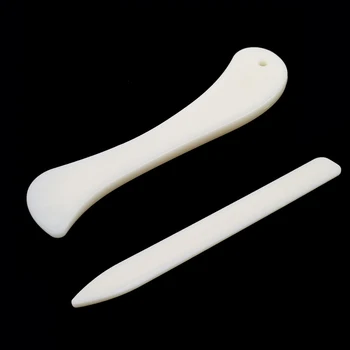 

2 Pcs/set Bone Folder For Leather Handmade Sewing Tools Leather Craft Tools Scoring Folding Creasing Edges Paper Accessories
