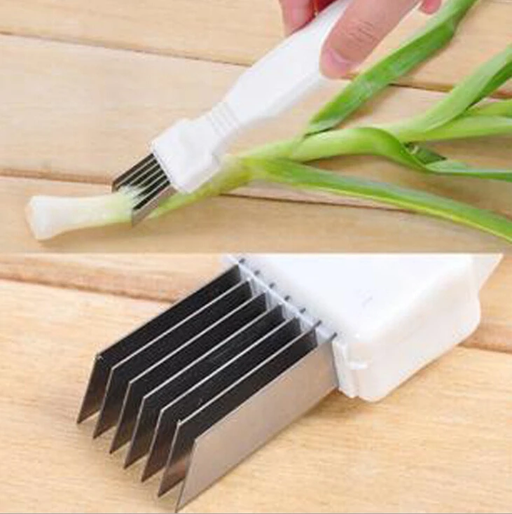1 pcs Stainless Steel Green Onions Cutter Green Spring Onion Slicer