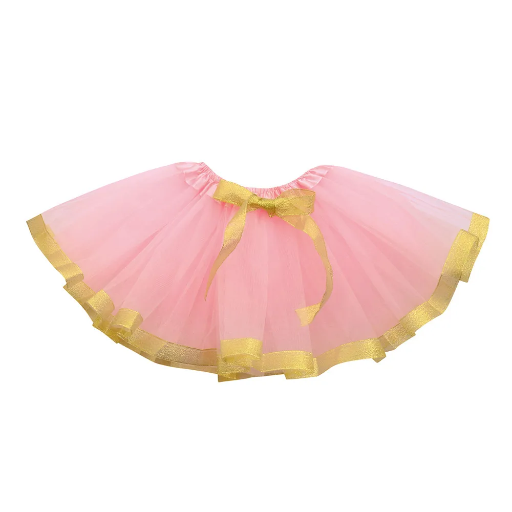 Милые высокое качество платье для маленьких девочек Детская Однотонная юбка-пачка балетная юбка; Слои 3 играть сетки нарядное вечерние танца юбка no# Прямая поставка