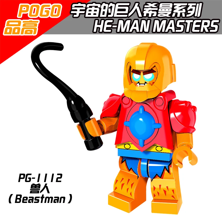 

legoing Toy Beastman Fantastic Bricks He Man Masters Building Blocks Compatible Legoing Super Heroes DIY Toy For Children PG1112
