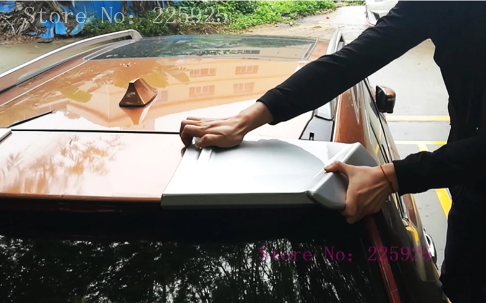 

2pcs Sport Paint Deflector Spoiler Colour Rear Wing Lip Cover For Nissan X-Trail Rogue 2014-2017 Car Rear Spoiler