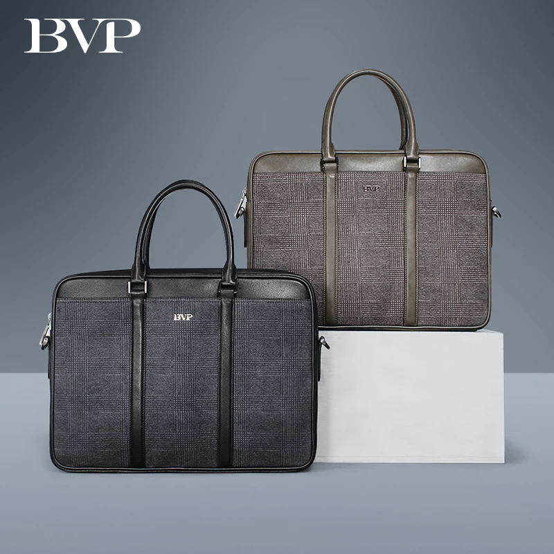 BVP известный бренд Бизнес мужской портфель сумка натуральная кожа 13 дюймовый ноутбук сумка моды мужской наплечник сумка Бизнес J50