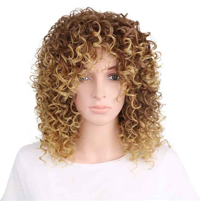 Fashion realistic natural thin short curly hair wig Lace Frontal Wigs