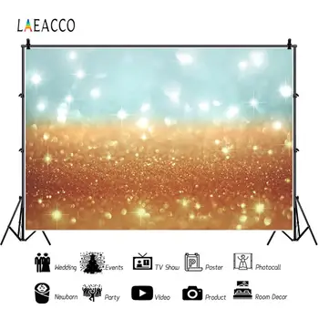 

Laeacco Glitters Backdrops Photography Light Bokeh Glowing Spot Professional Camera Photographic Backgrounds For Photo Studio