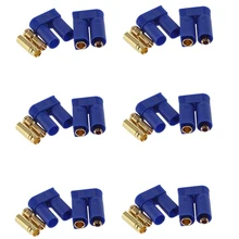 2set/lot EC3 3mm/EC5 5mm Male-Female Type Battery Connector Golden Battery Connector Bullet Plug